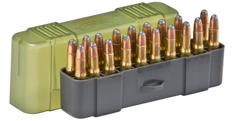Plano Cartridge box .22-250-.35 Rem green/green 20 rds