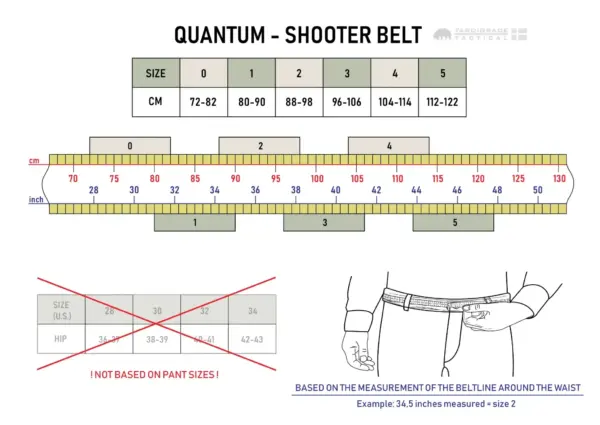 Tardigrade Tactical Quantum - Shooter Belt - Polymer spænde