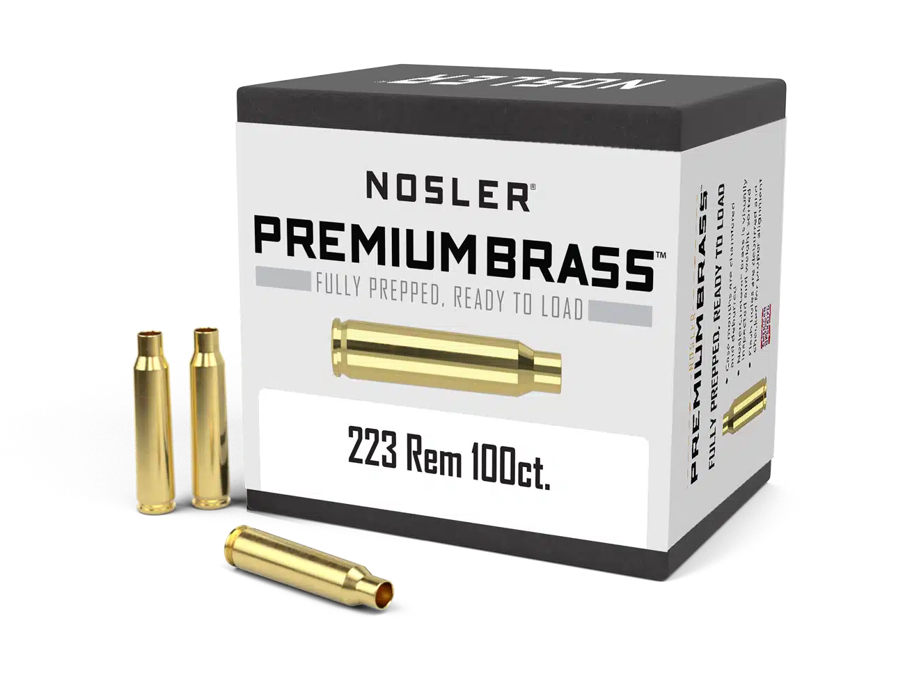 Nosler 223 Rem Premium Brass (100 stk)