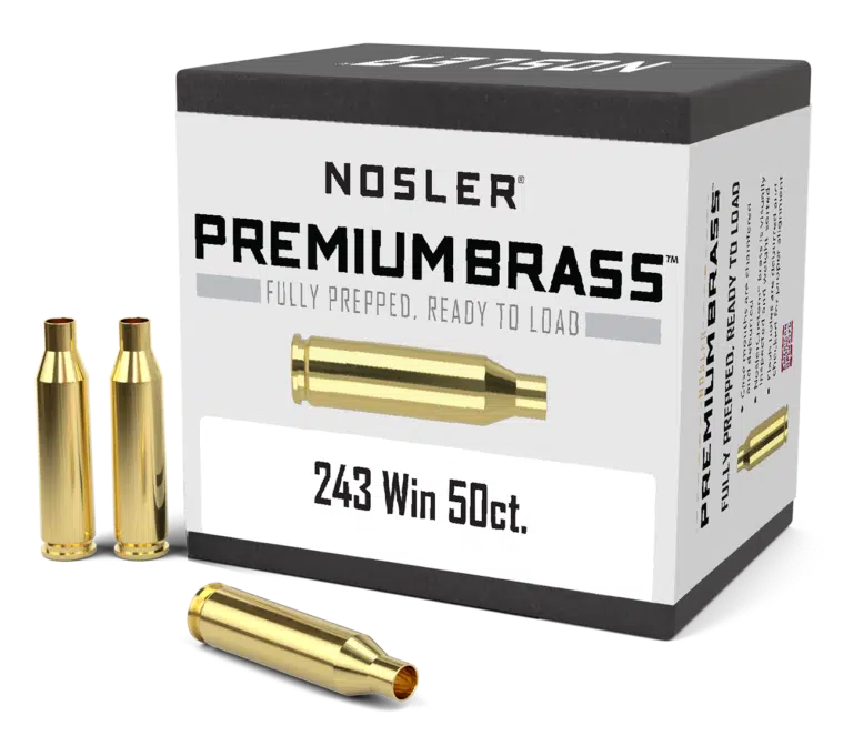 Nosler 243 Win Premium Brass (50 stk)