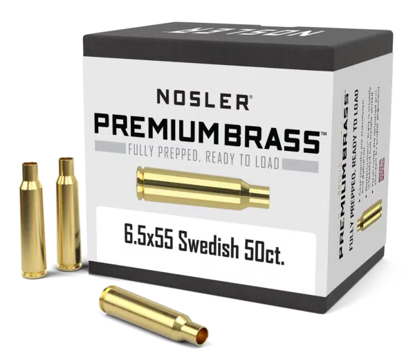 Nosler 6.5x55 Swedish Mauser Premium Brass (50 stk)