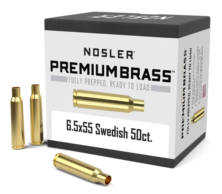 Nosler 6.5x55 Swedish Mauser Premium Brass (50 stk)