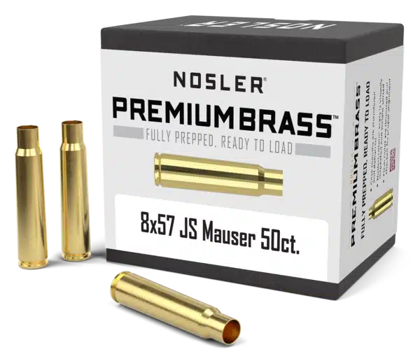 Nosler 8x57 JS Mauser Premium Brass (50 stk)