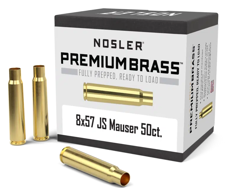 Nosler 8x57 JS Mauser Premium Brass (50 stk)