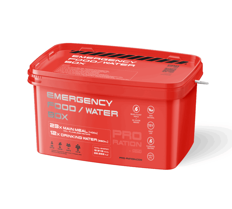 Pro-Ration emergency food/water box
