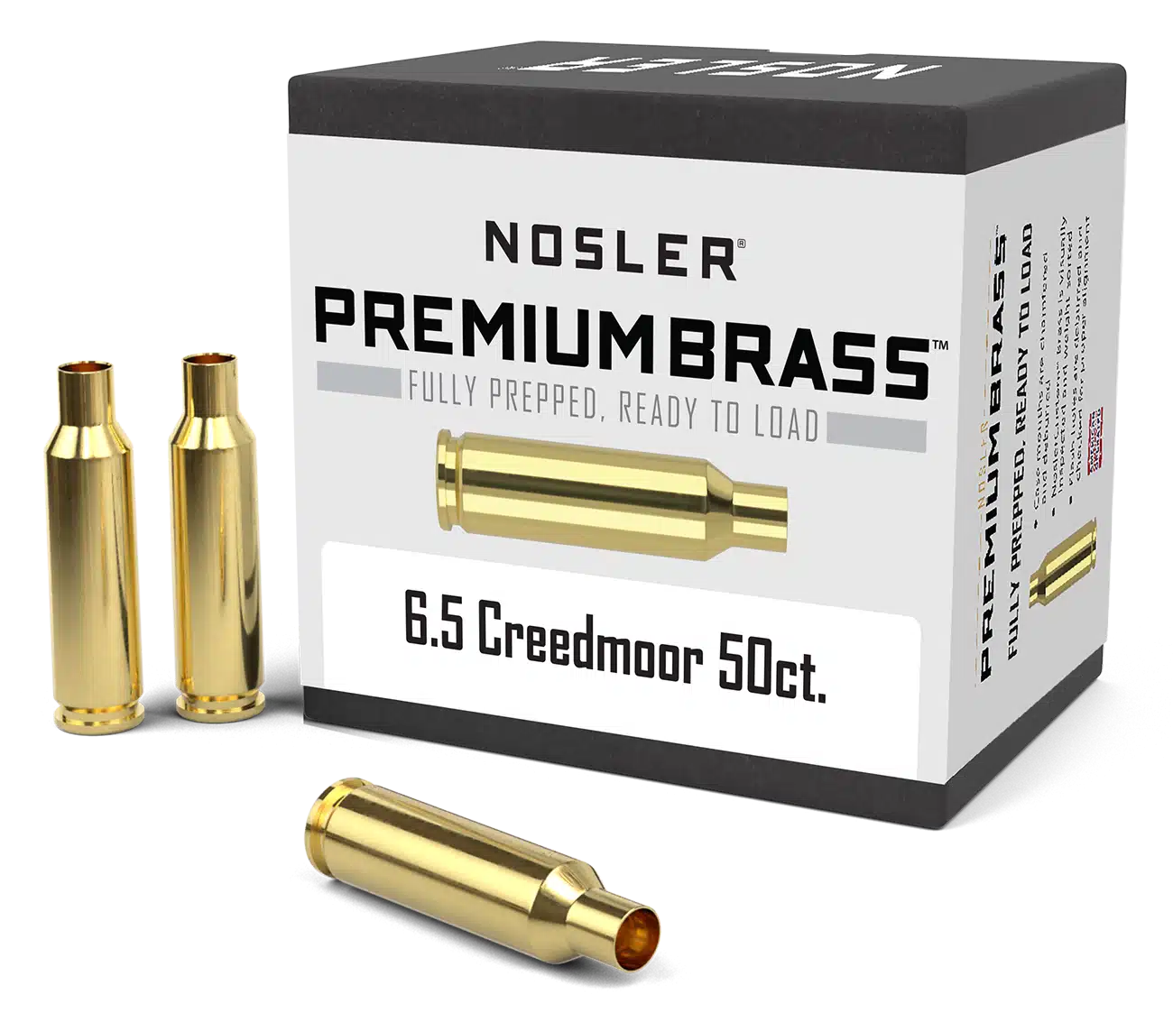 Nosler 6.5mm Creedmoor Premium Brass (50 stk)