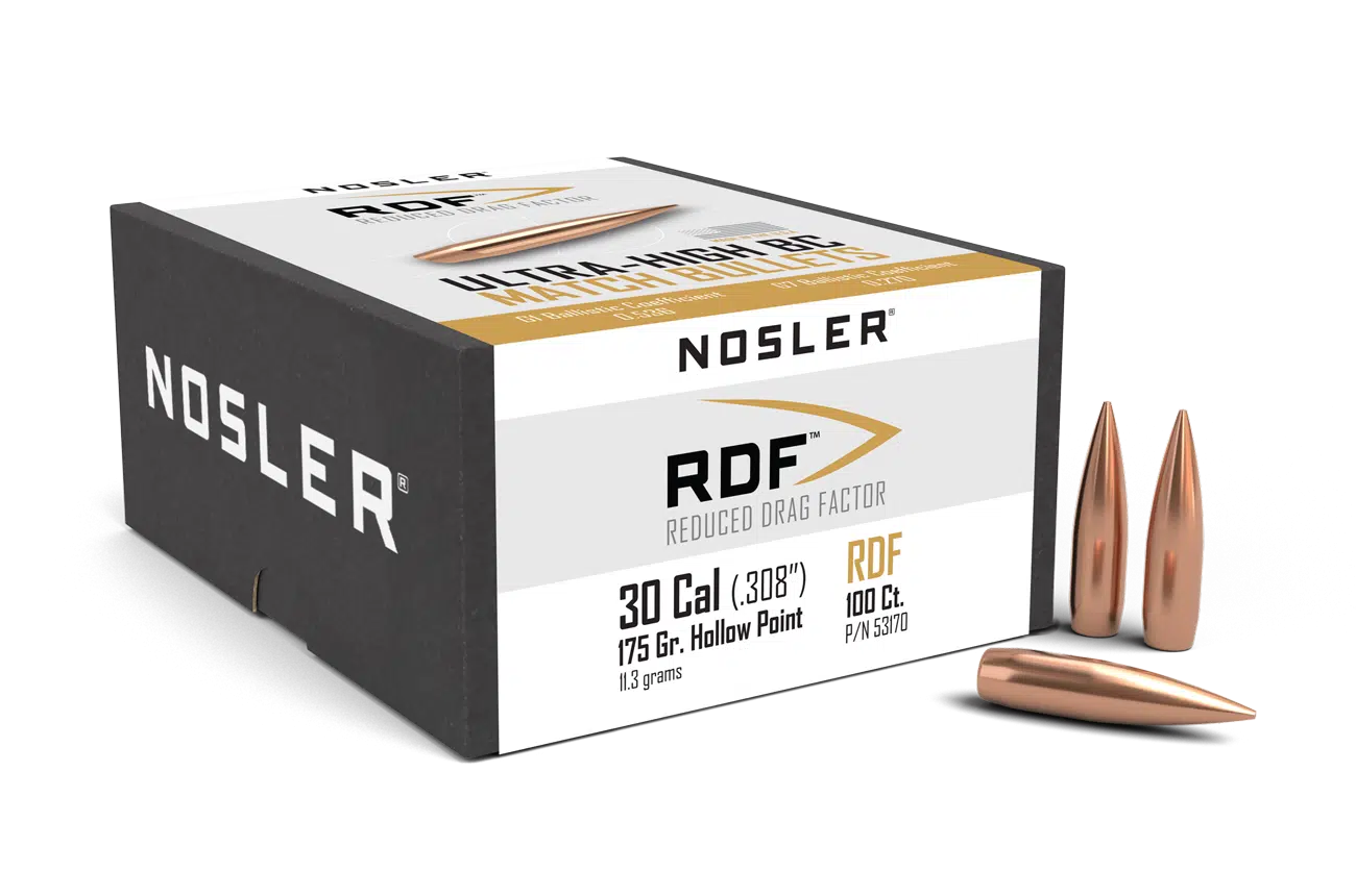Nosler 30 Caliber 175gr RDF (100 stk)