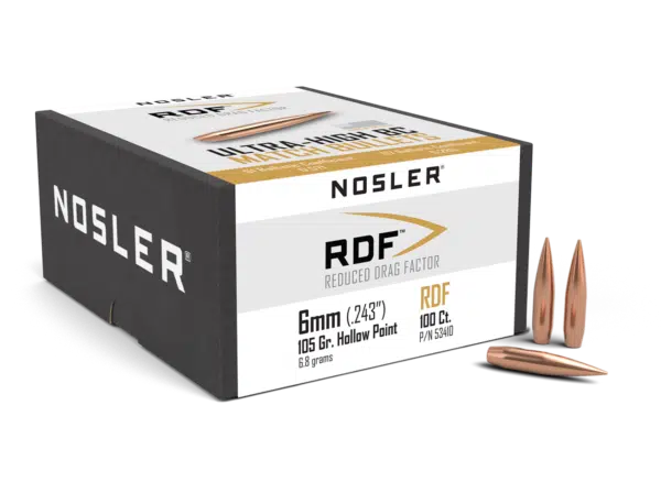 Nosler 6mm 105gr RDF (100 stk)