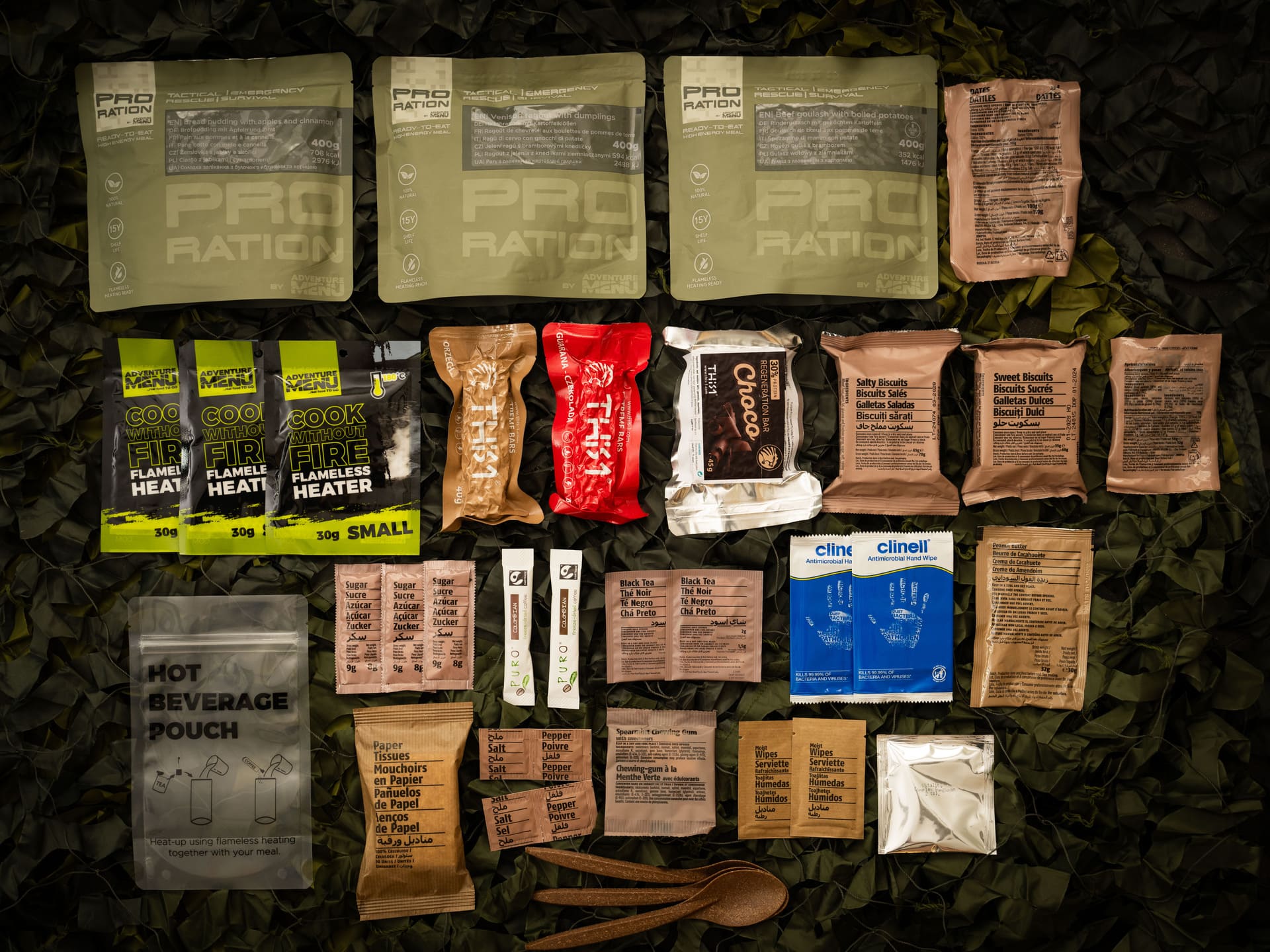 Pro-Ration Ultimate Tactical Ration FULL DAY MENU II