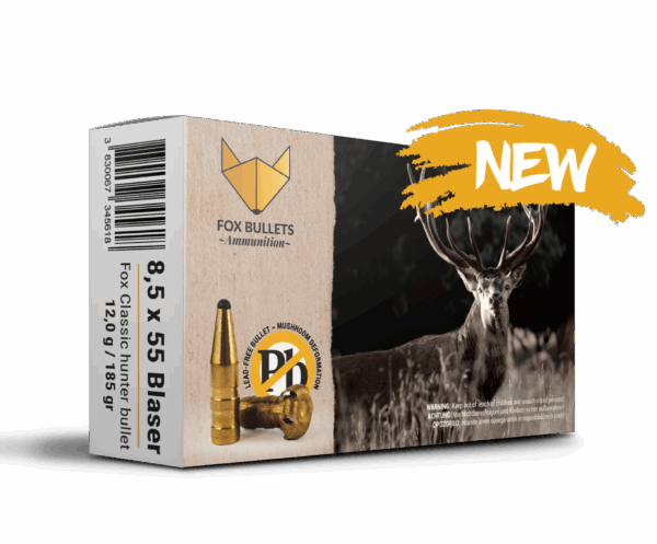Fox Ammunition 8,5×55 Blaser - 185gr, 20STK