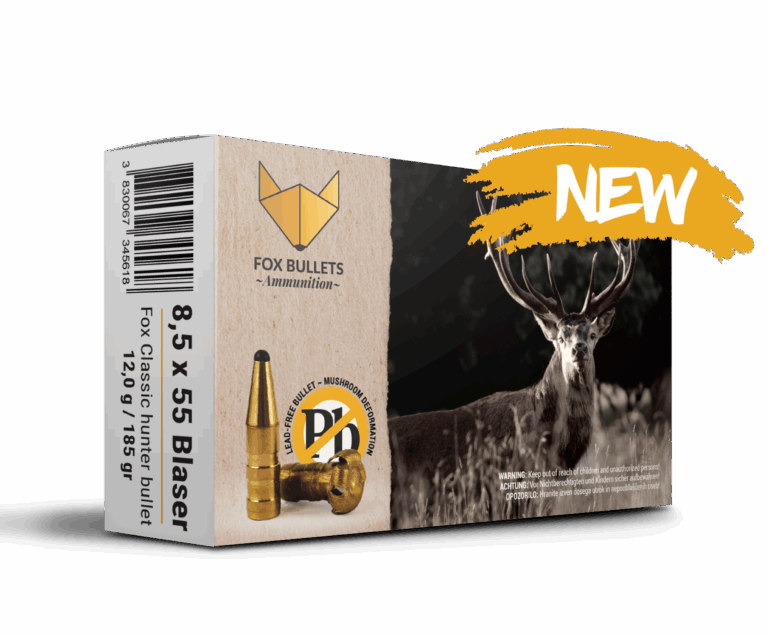 Fox Ammunition 8,5&times;55 Blaser - 185gr, 20STK