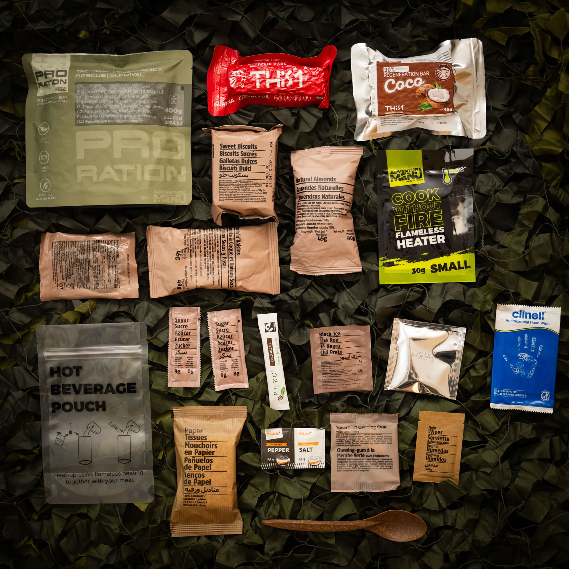 Pro-Ration Ultimate Tactical Ration HALF DAY MENU II