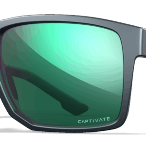 Fondatorul Wiley X - Lentilă: CAPTIVATE™ Polaroid Green Mirror Ramă: Gri închis mat
