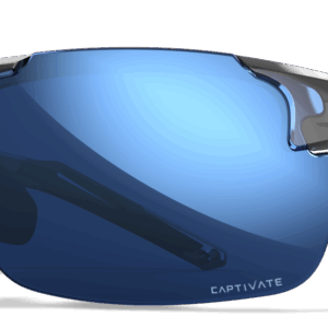 Wiley X Prime - Lentilă: CAPTIVATE™ Polaroid Blue Mirror Ramă: Gri transparent lucios