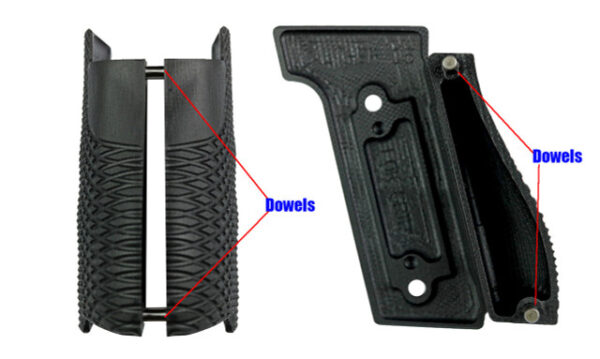 Lok Grips Walther PDP Full Size Steel Frame Standard GridLOK Aluminum
