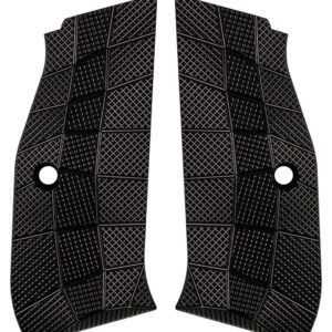 Lok Grips CZ Shadow 2 Palm Swell GridLOK Aluminum - Sort, Full size - NO Magwell