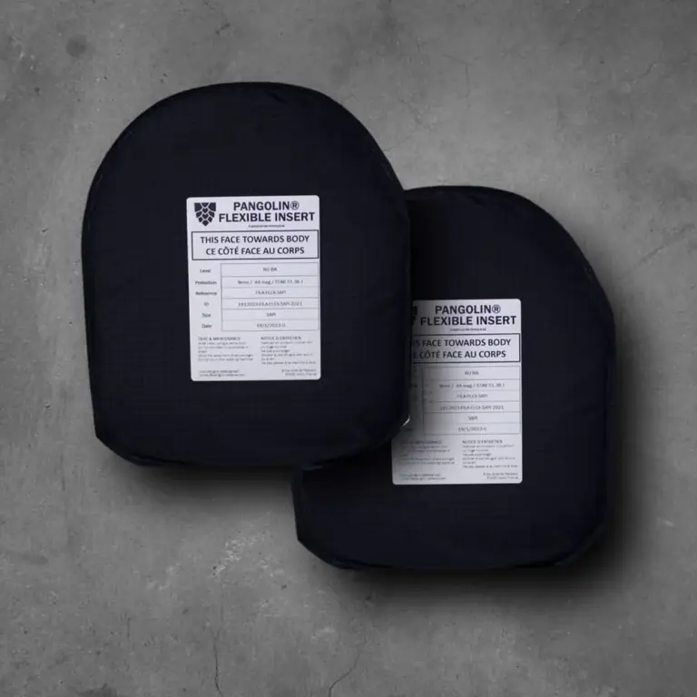 Pangolin Flexible Ballistic Inserts - Flexible Insert / Light Armor - NIJ 3A