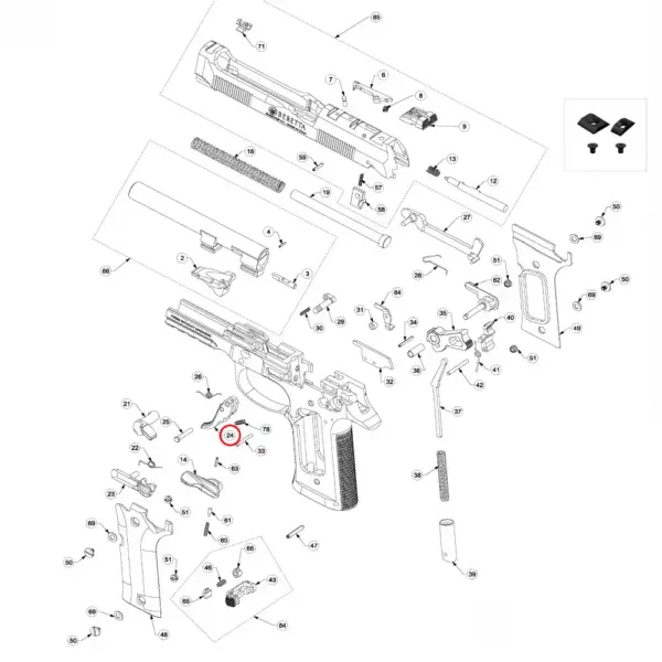 Beretta 92 Series Performance Semi Straight Trigger