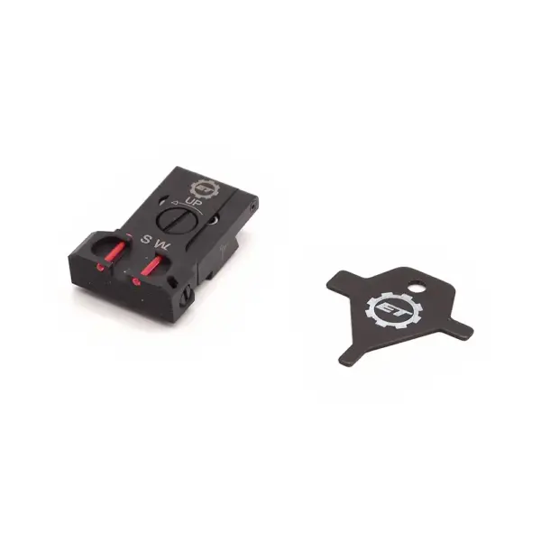 Eemann Tech Adjustable Rear Sight with Fiber Optics for CZ SP-01 SHADOW, CZ SHADOW 2