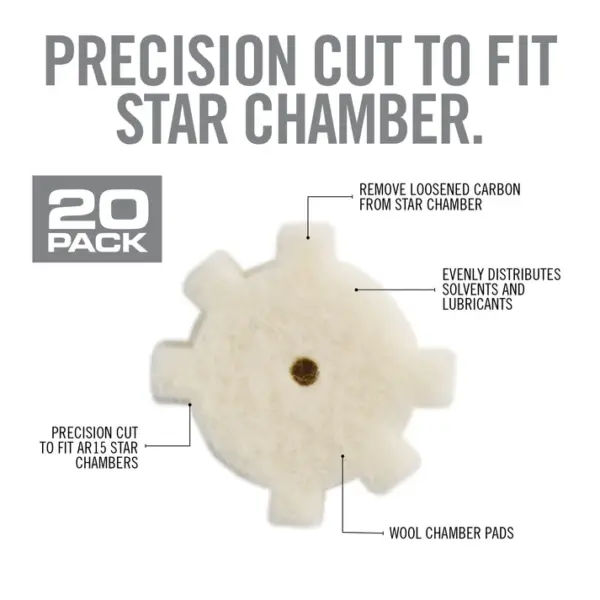 Real Avid AR15 Star Chamber Cleaning Pads - Billede 3