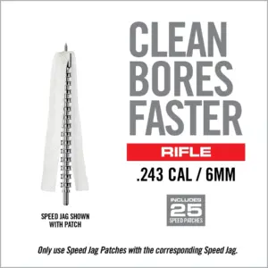 Real Avid Bore-Max Speed Jag & Patches - .243 CAL / 6MM