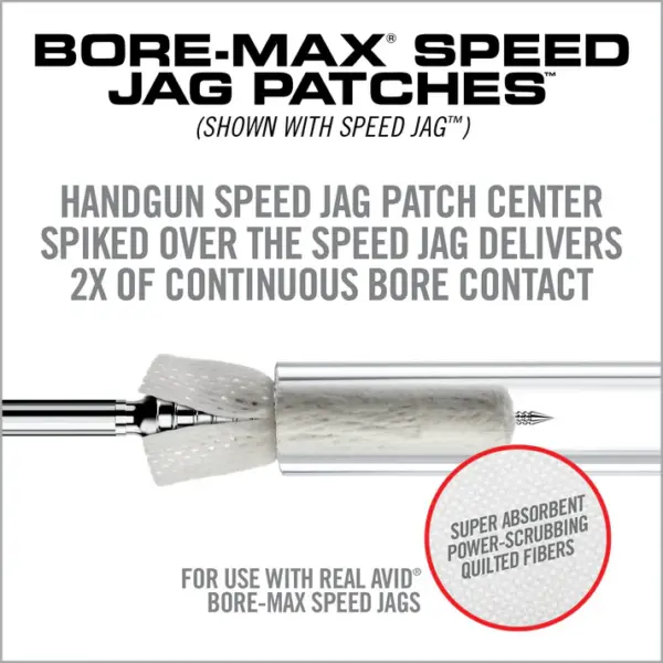 Real Avid Bore-Max Speed Jag Patches Refill - Billede 2