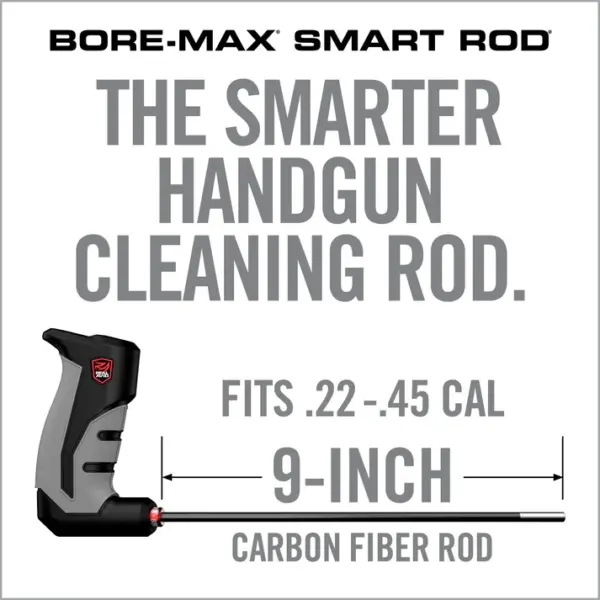 Real Avid Bore-Max Smart Rod – .22 – .45 cal 9″ Carbon Fiber - Billede 10