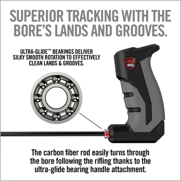 Real Avid Bore-Max Smart Rod – .22 – .45 cal 9″ Carbon Fiber - Billede 5
