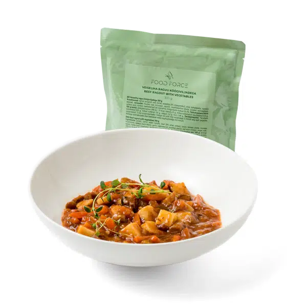 Food Force Beef ragout with vegetables, færdigret