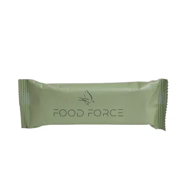 Food Force Chocolate flavored energy bar with coating