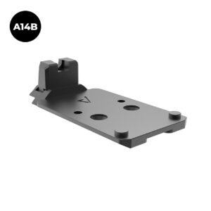 Springfield Armory Agency Optic System (AOS) Mounting Plate - 1911 DS/1911 - A14B Trijicon RMR / SRO, Holosun 407C