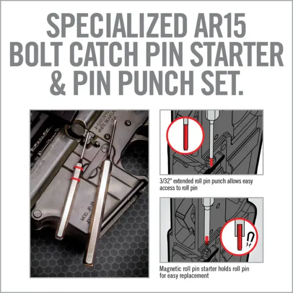 Real Avid Accu-Punch Hammer & AR15 Pin Punch Set - Billede 3
