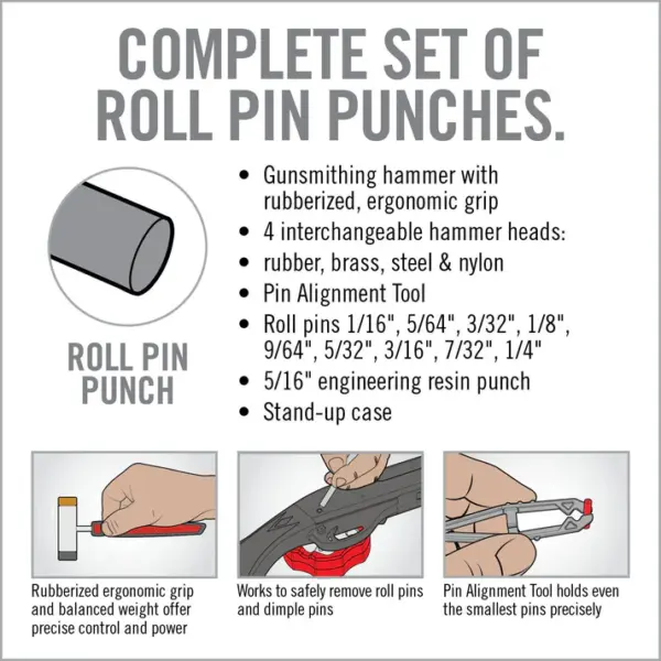 Real Avid Accu-Punch Hammer & Roll Pin Punch Set - Billede 12