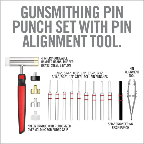 Real Avid Accu-Punch Hammer & Roll Pin Punch Set - Billede 4