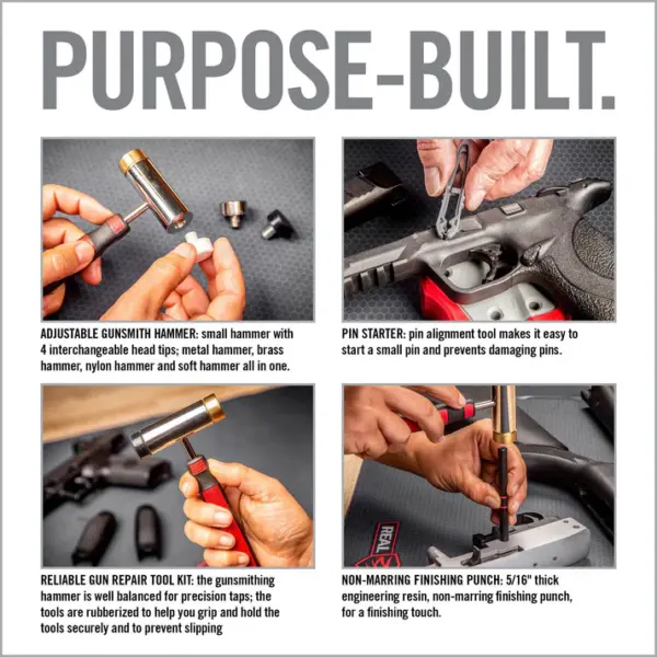 Real Avid Accu-Punch Hammer & Roll Pin Punch Set - Billede 2