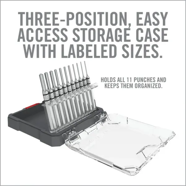 Real Avid Accu-Punch 11-Piece Roll Pin Punch Set - Billede 3