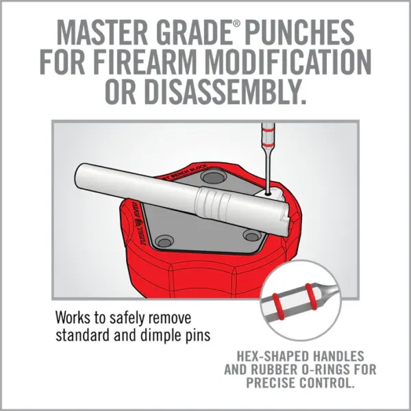 Real Avid Armorer’s Master Hammer and Accu-Punch Standard Pin Punch Set - Billede 10
