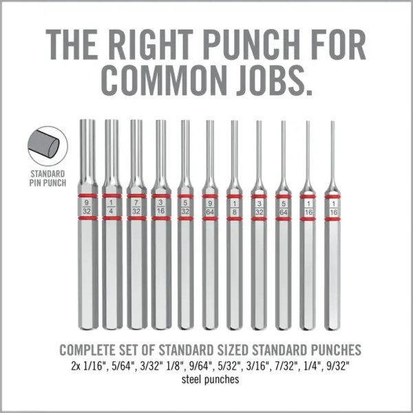 Real Avid Armorer’s Master Hammer and Accu-Punch Standard Pin Punch Set - Billede 4