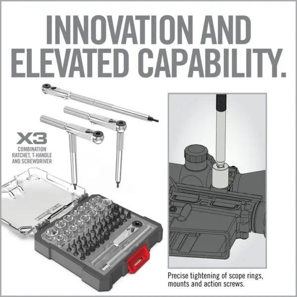 Real Avid X3 Driver 52-Piece Socket & Gunsmithing Bit Set - Billede 2