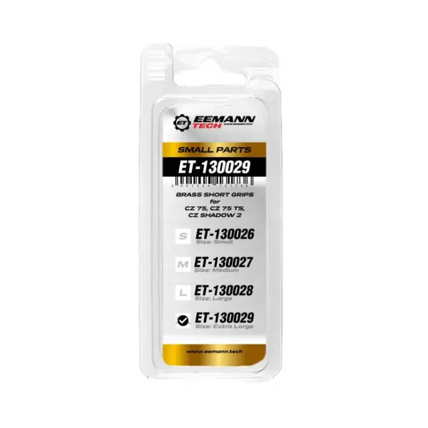 Eemann Tech Brass Short Grips for CZ 75, CZ 75 TS, CZ SHADOW 2