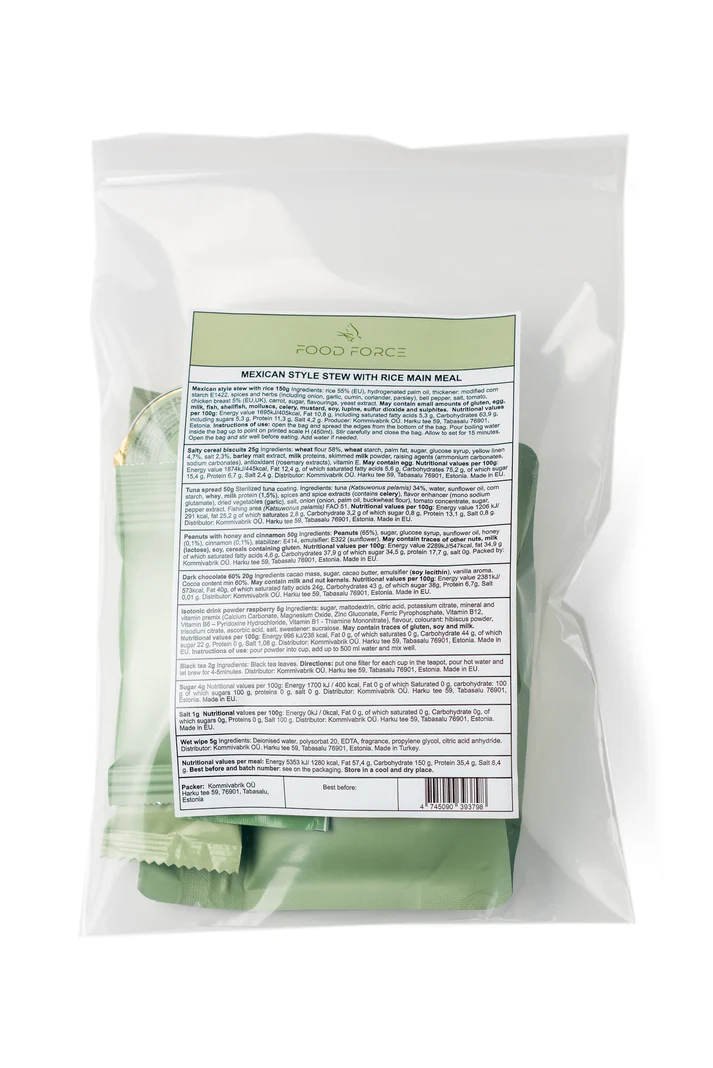 Food Force Mexican Style Stew with Rice Main Meal 2 Food Force Mexican Style Stew with Rice Main Meal - Billede 2