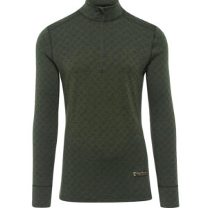 Thermowave Men's Merino XTREME LS Shirt 1/2 zip - Forest Green, S