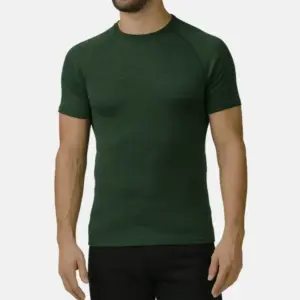 Thermowave Men's Merino Warm T-Shirt - Forest Green, S
