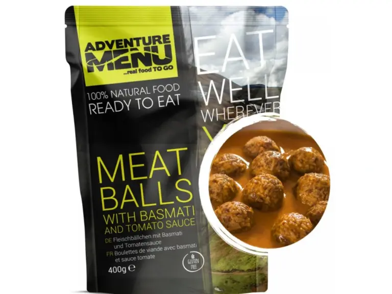 Adventure menu Meat balls with Basmati and tomato sauce - f&aelig;rdigret