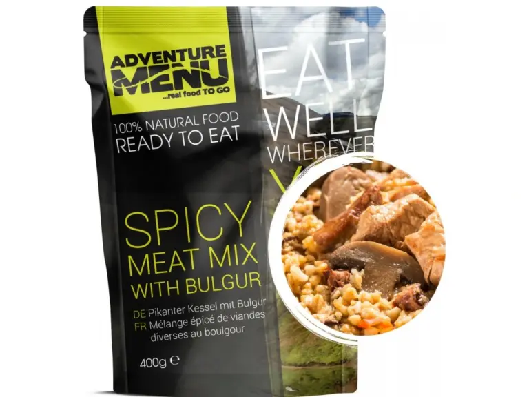 Adventure menu Spicy meat mix with bulgur - f&aelig;rdigret