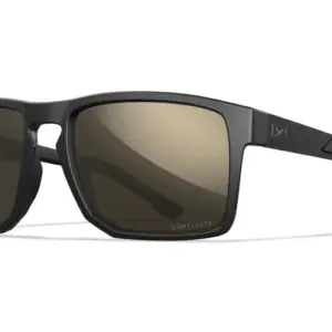 Wiley X Apex - Glas: CAPTIVATE&trade; Polaroid Tungsten Spejl, Stel: Mat Sort