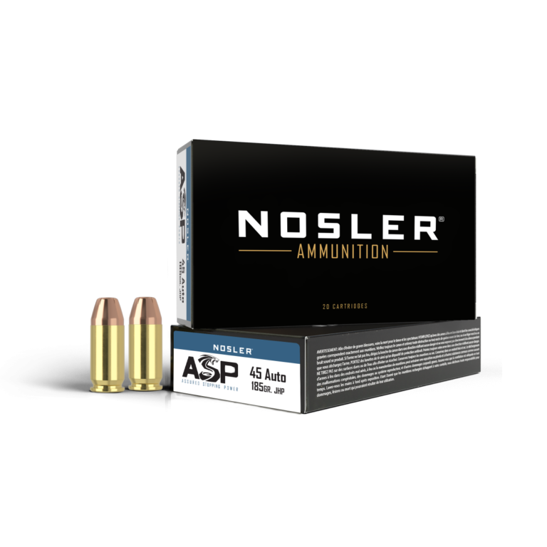 Nosler 45 ACP 185gr JHP ASP (50 stk)