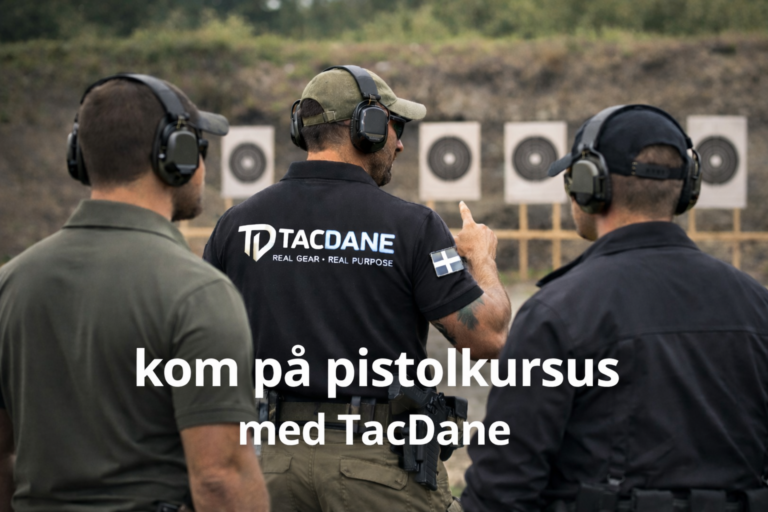 TacDane pistolkursus i grundl&aelig;ggende skydeteknik