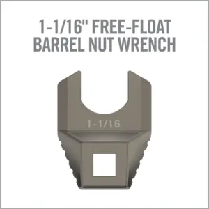 Real Avid Master-Fit Armorer's Crowfoot Wrench Heads (Individual) - 1-1/16-INCH FREE-FLOAT BARREL NUT WRENCH