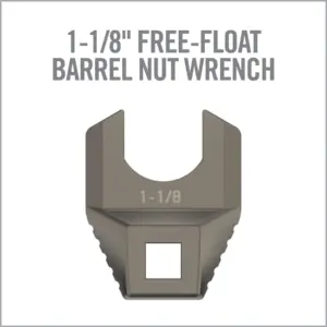 Real Avid Master-Fit Armorer's Crowfoot Wrench Heads (Individual) - 1-1/8-INCH FREE-FLOAT BARREL NUT WRENCH
